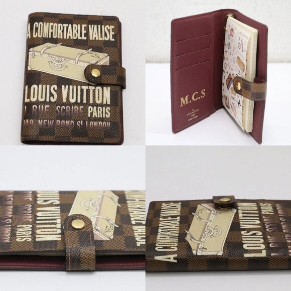 Louis Vuitton Damier Ebene Canvas Insolite Wallet w/ Louis Vuitton Agenda Cover - Picture 14 of 15